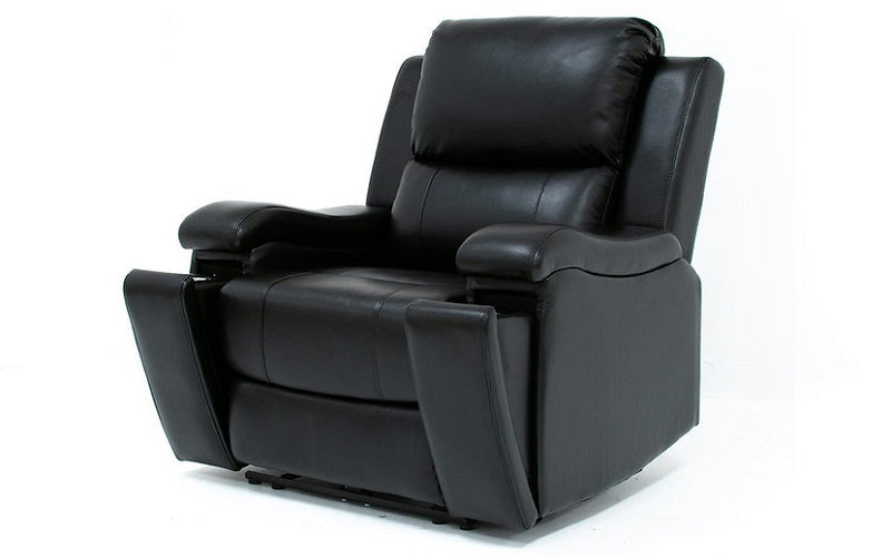 Power Recliner Set - 3 Piece with Air Gel Leather - Black