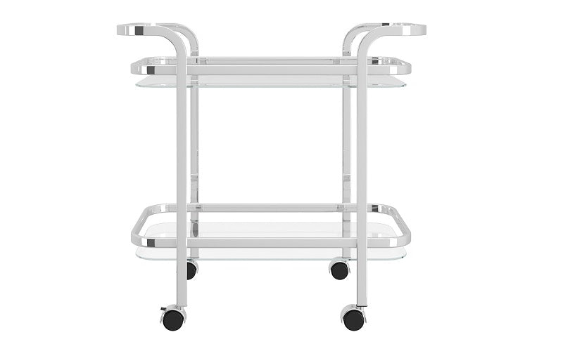 Bar Serving Cart - Chrome