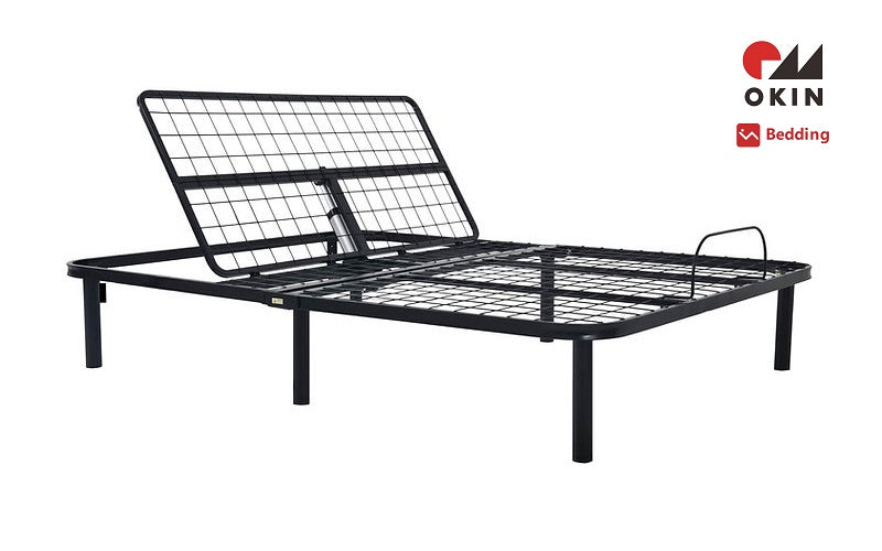 Electric Platform Bed with Adjustable Head - Black (Made in Germany)
