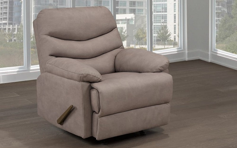 Recliner Swivel Rocker Chair with Air Suede - Mocha. Power Lift Chair Recliner for Senior & Medical Supply