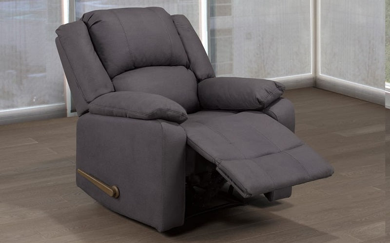 Recliner Swivel Rocker Chair with Air Suede - Grey. Power Lift Chair Recliner for Senior & Medical Supply