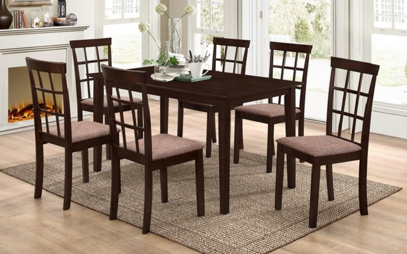 Kitchen Set with Solid Wood - 5 pc or 7 pc - Espresso