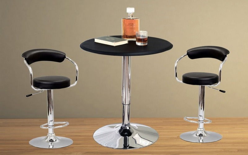Bar Set with Stools - 3 pc - Black | White | Espresso | Red